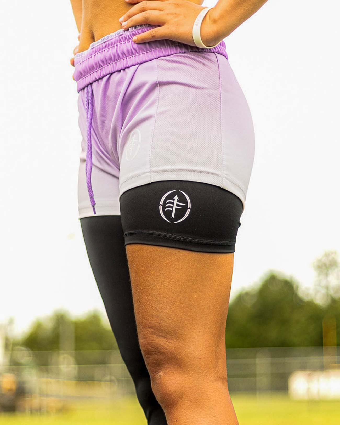 Lavender-Cream-flag-football-shorts