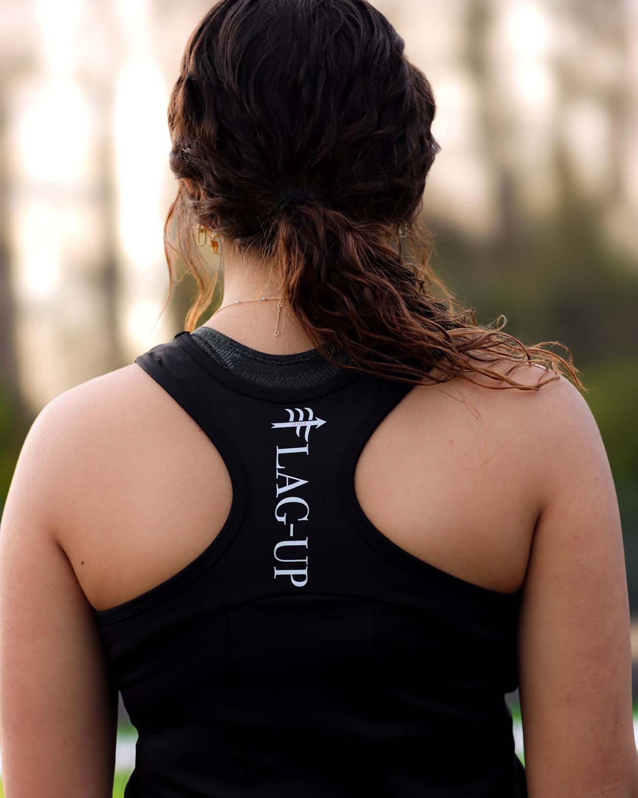 BLACK PERFORMANCE TANK TOP - Flag - Up