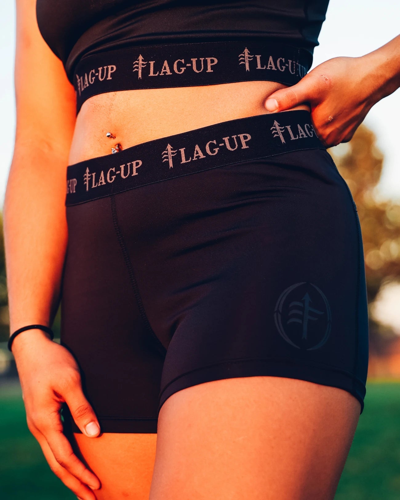 BLACKOUT SLIDING SHORTS - Flag - Up