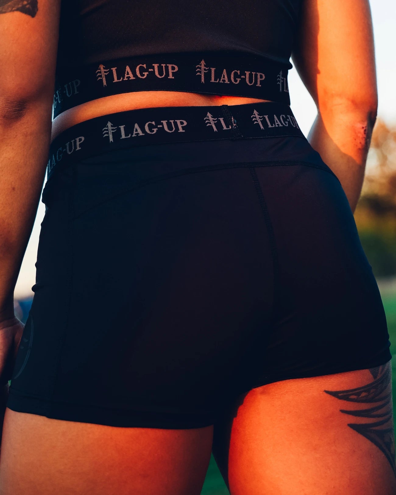 BLACKOUT SLIDING SHORTS - Flag - Up