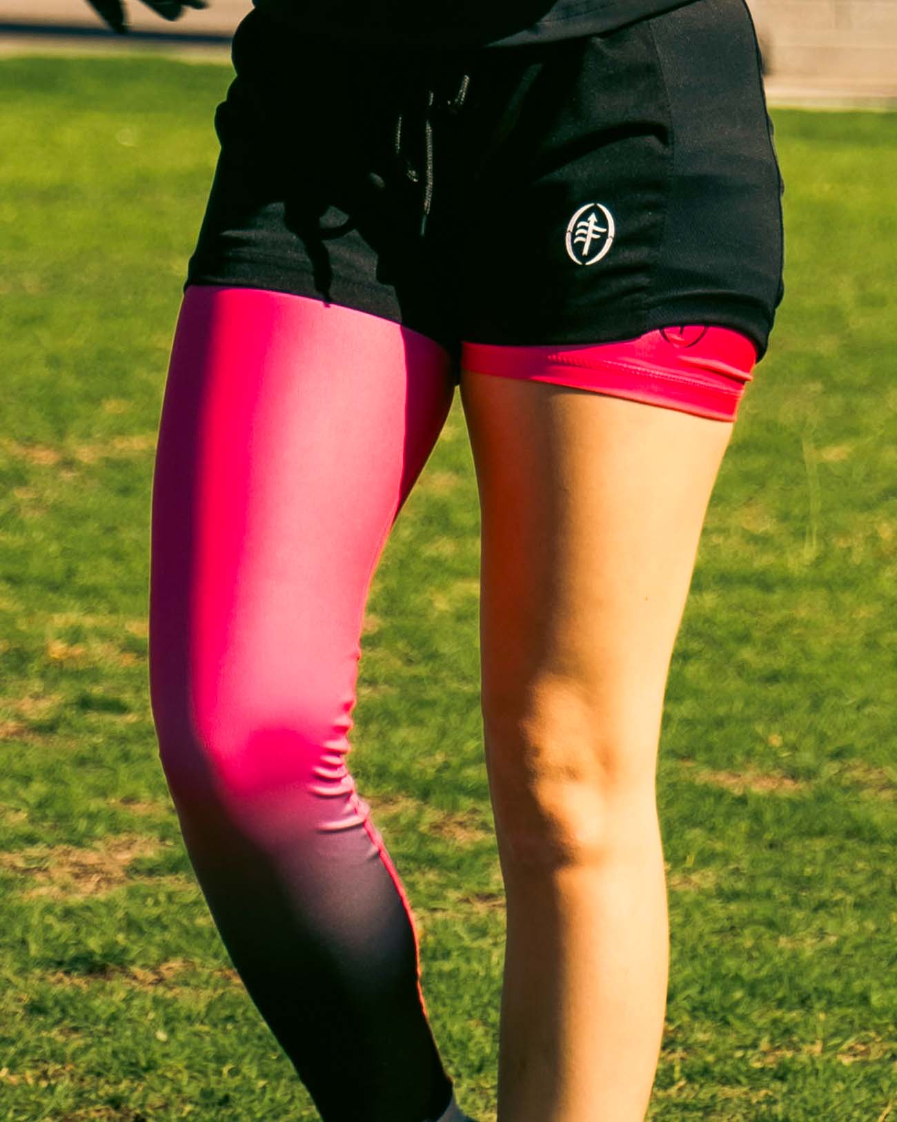Womens-Single-Leg- flag-football-Compression-leggings