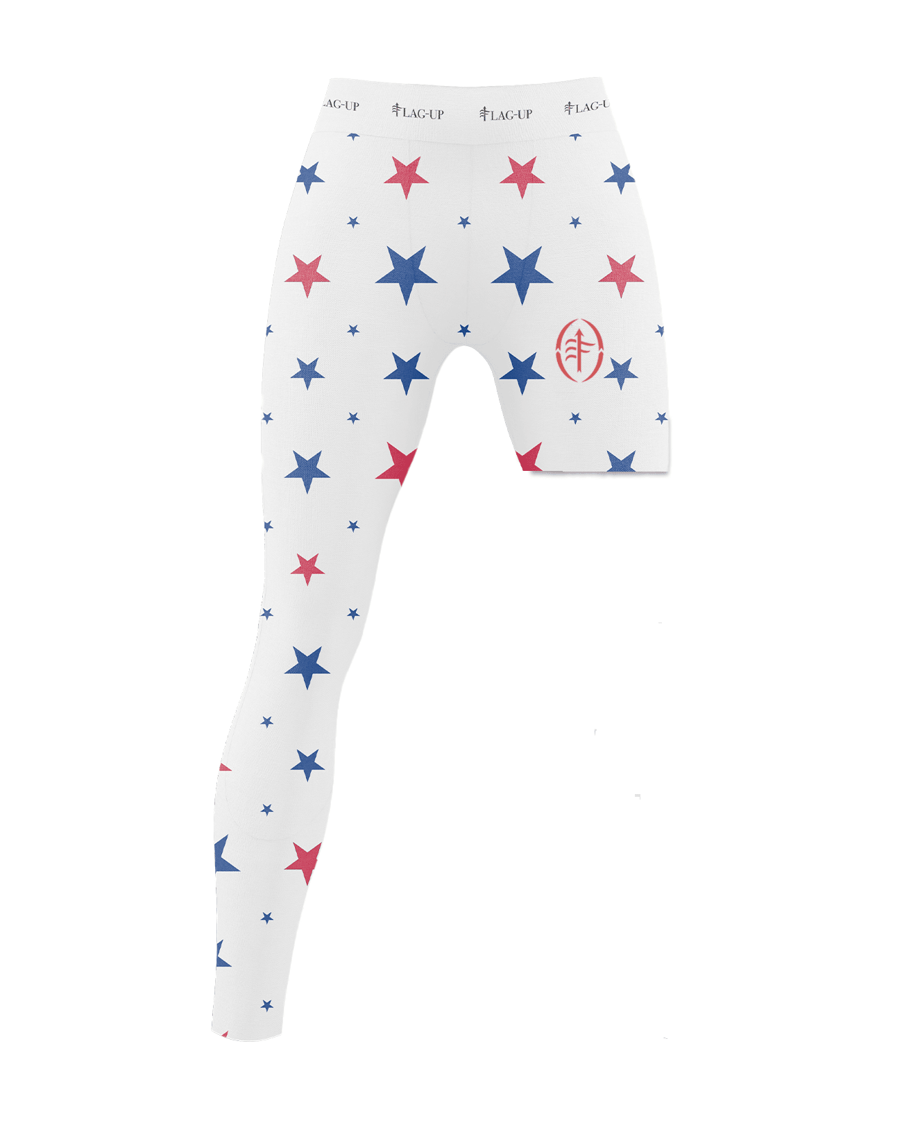 Limited Edition Designer Single - Leg Compression Pant - Flag - Up