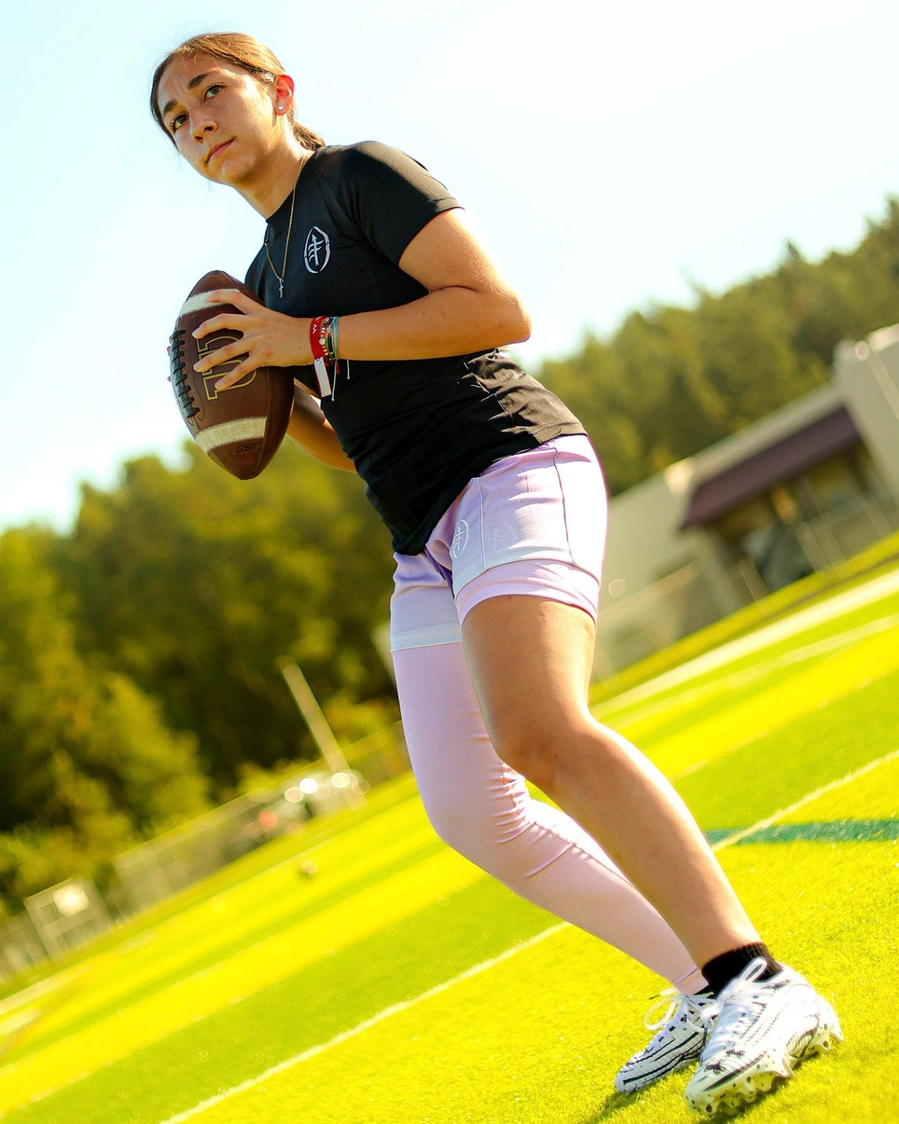 ONE LEG COMPRESSION PANTS - Flag - Up