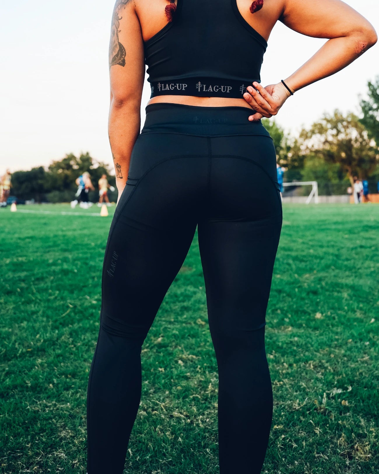 BLACKOUT COMPRESSION PANTS - Flag - Up