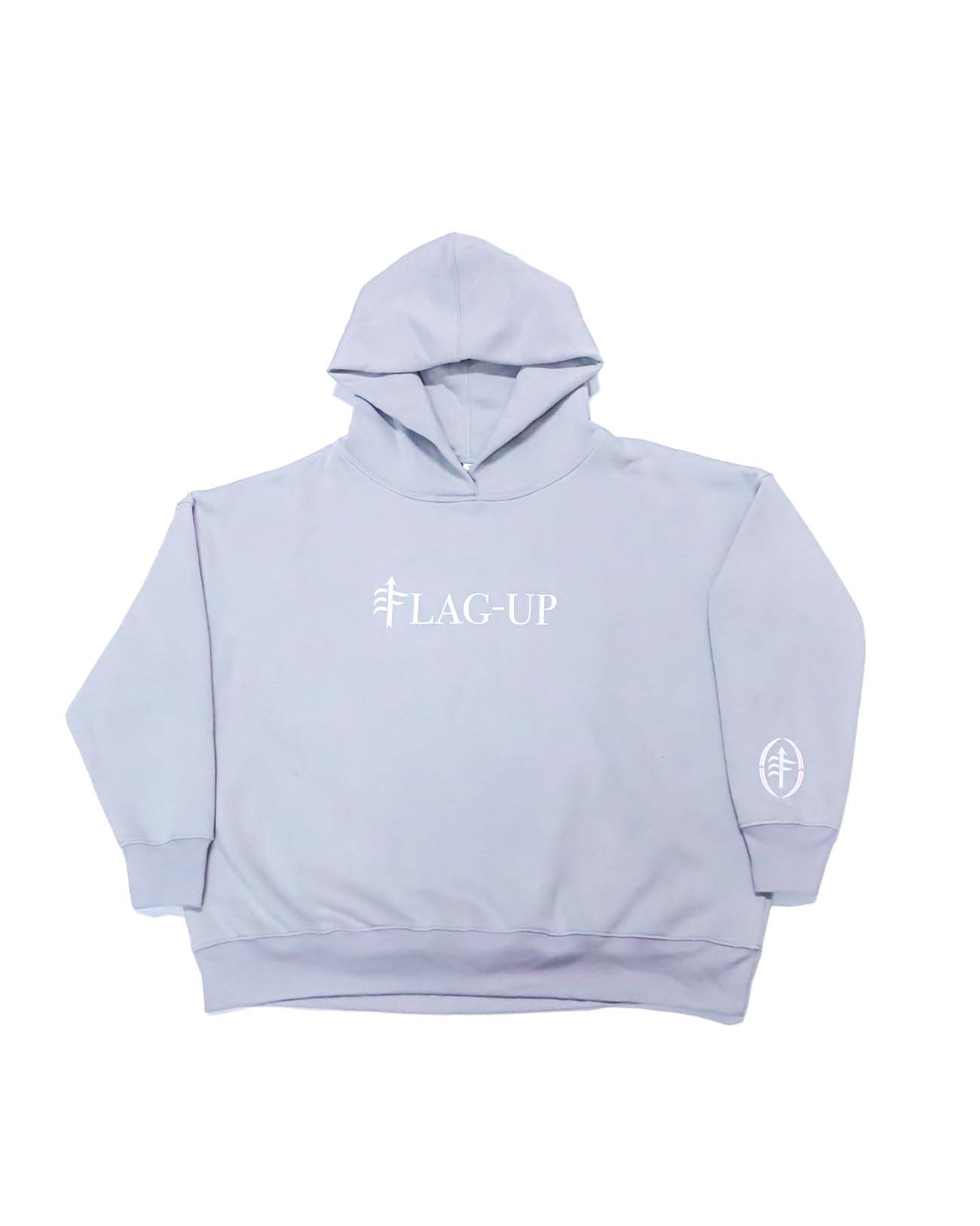 GRAY OVERSIZED HOODIE - Flag - Up