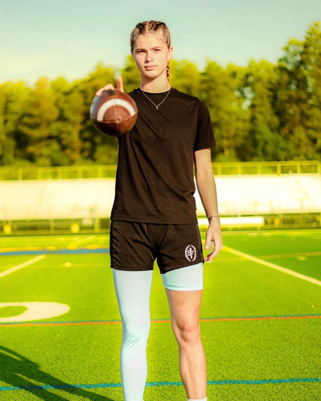 ONE LEG COMPRESSION PANTS - Flag - Up