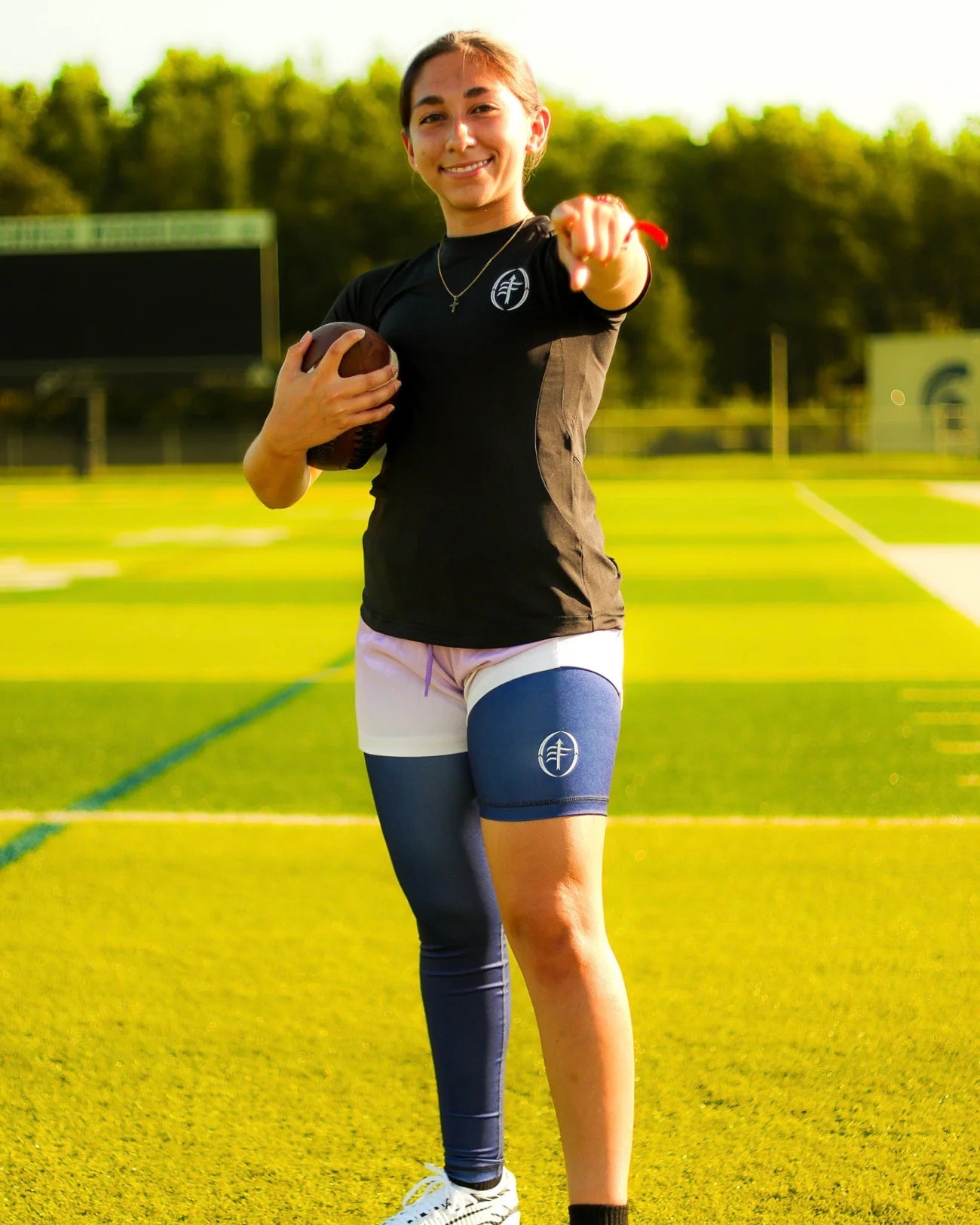 ONE LEG COMPRESSION PANTS - Flag - Up